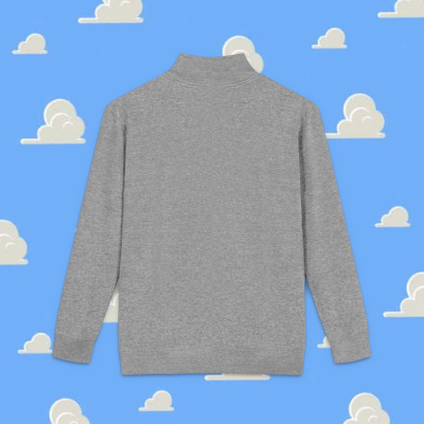 Cozy Embroidered Party People Fleece Pullover