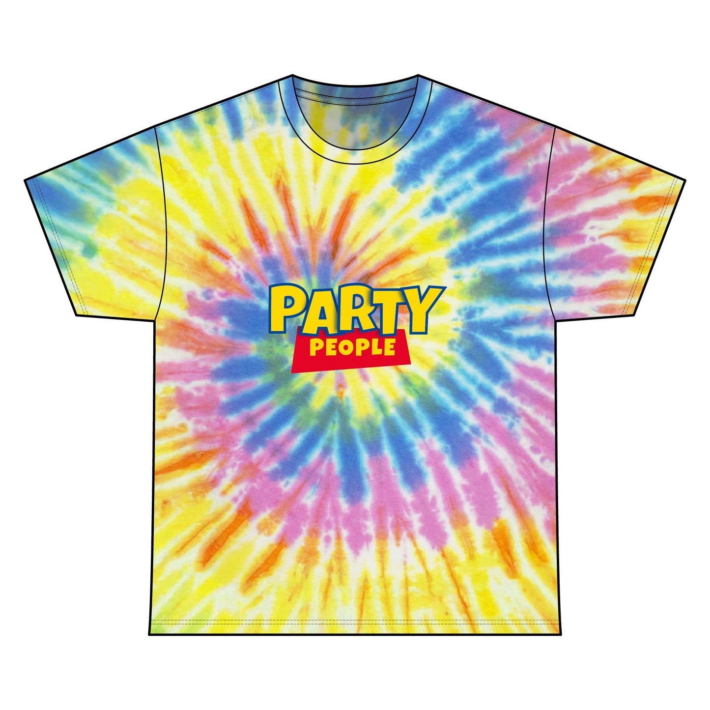 Party People Tie Dye Tee