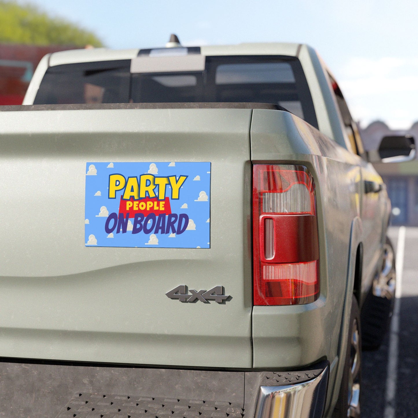 Party People On Board Car Magnet (7.5" x 4.5")