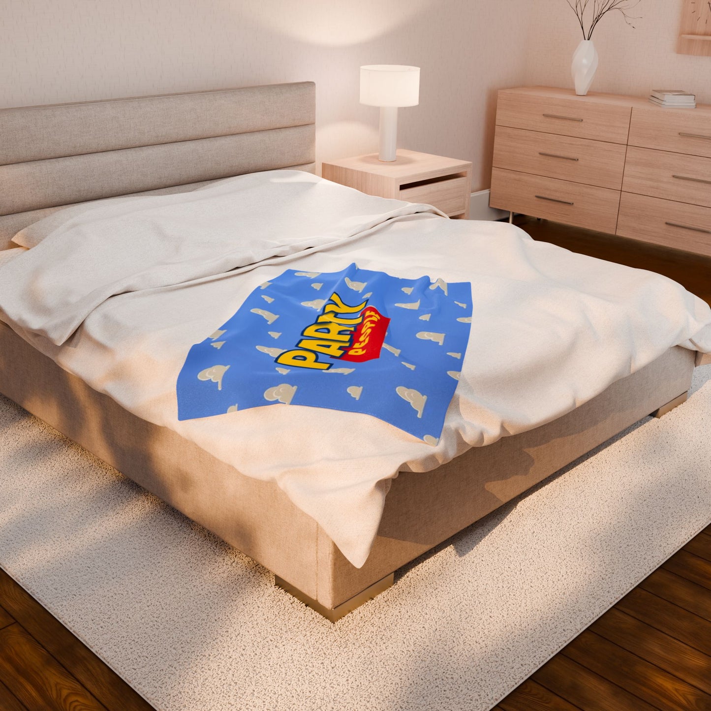 Party People Velveteen Blanket