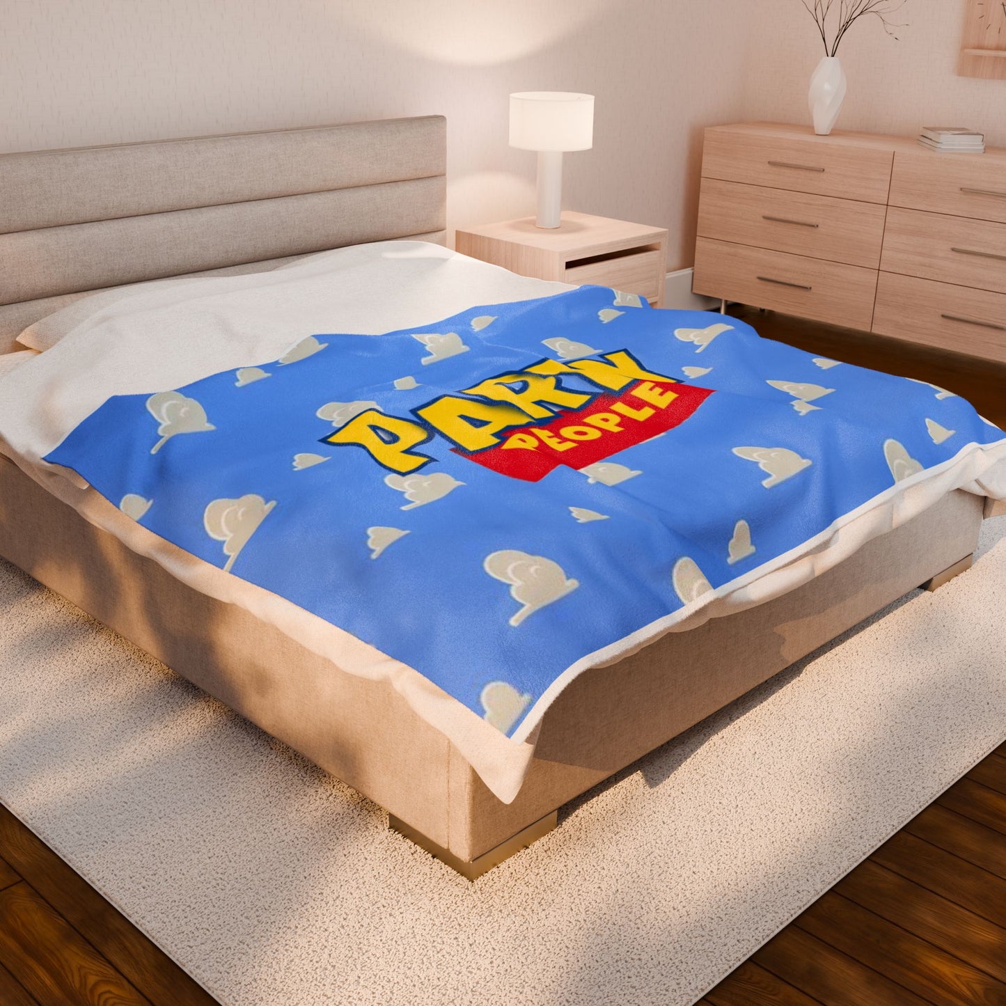 Party People Velveteen Blanket
