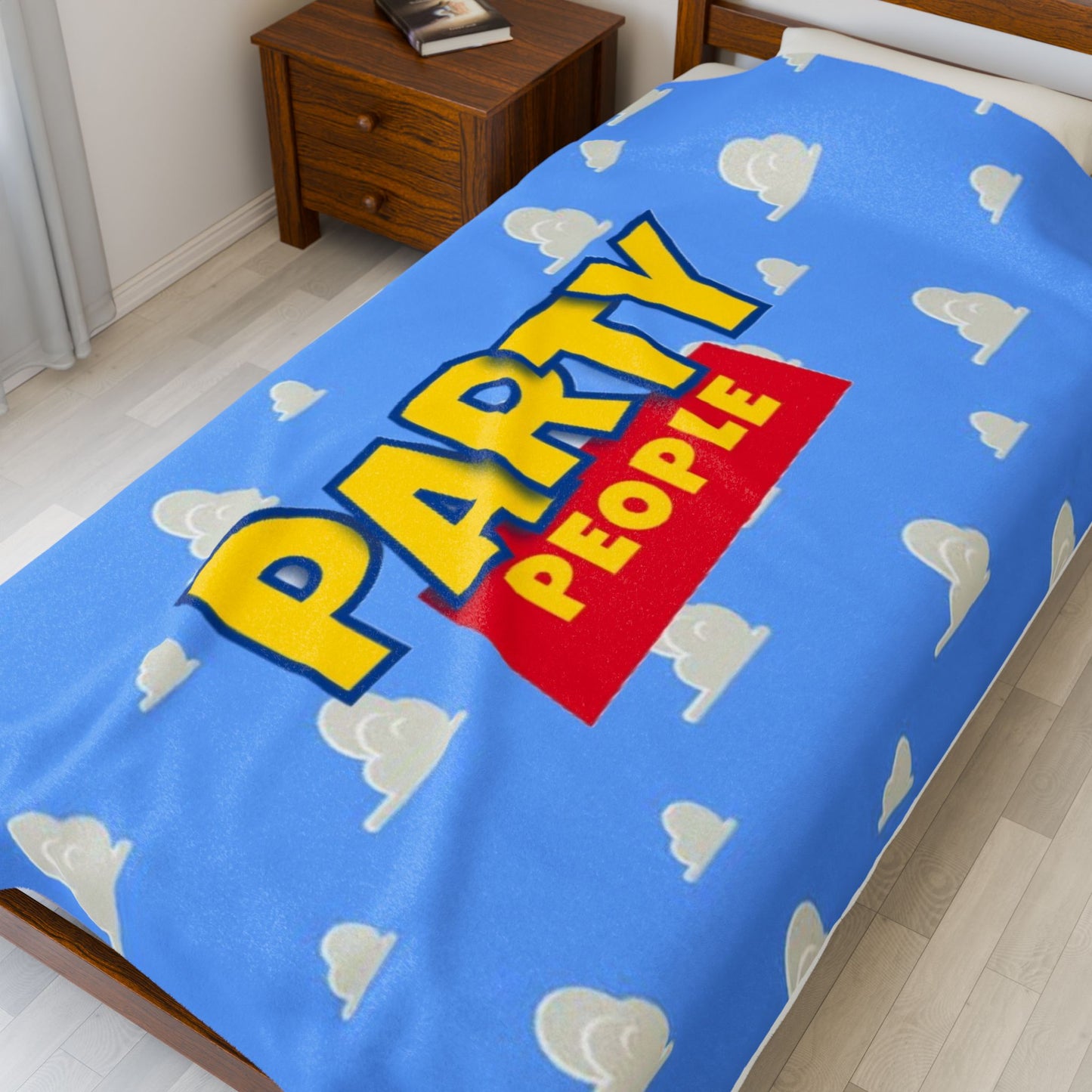 Party People Velveteen Blanket