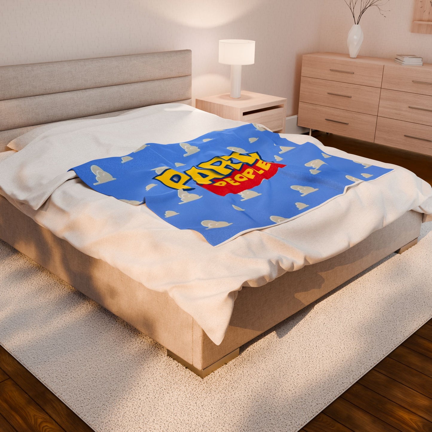Party People Velveteen Blanket