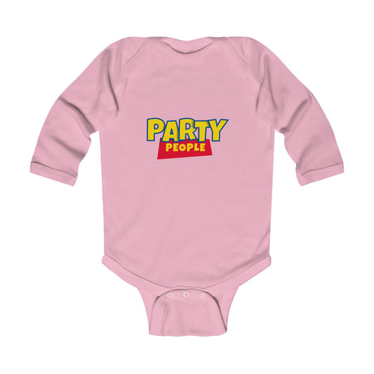 Party People Infant Long Sleeve Bodysuit