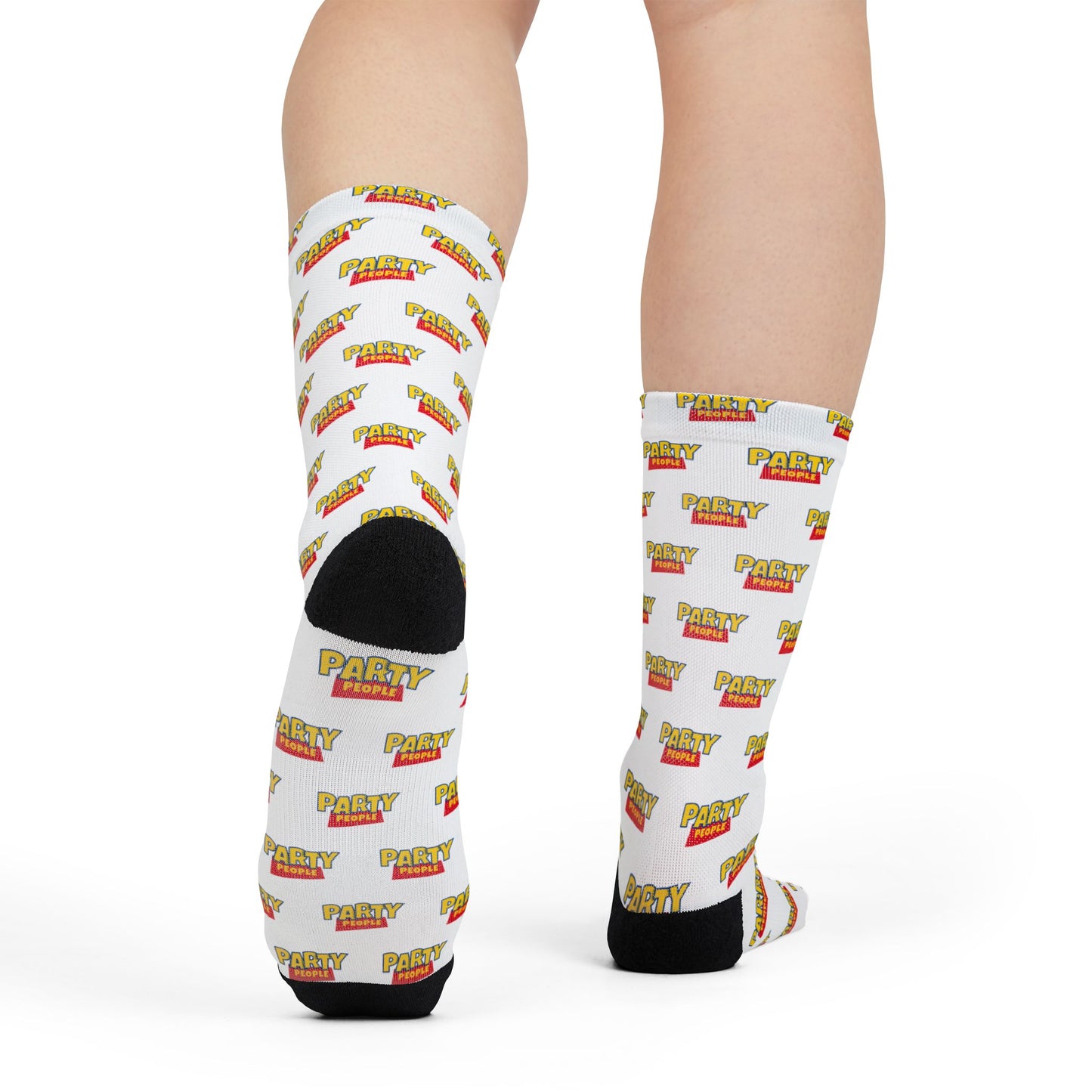Party People Crew Socks (White)