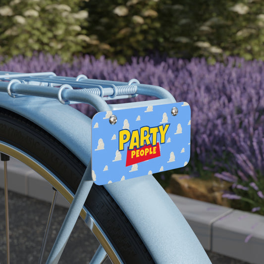 Party People Mini License Plate